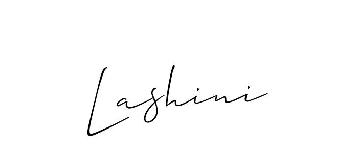 Best and Professional Signature Style for Lashini. Allison_Script Best Signature Style Collection. Lashini signature style 2 images and pictures png