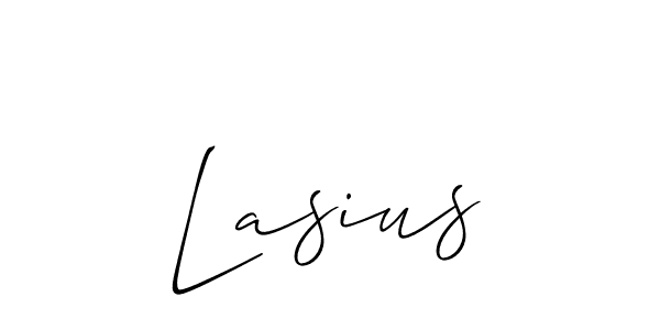 How to make Lasius name signature. Use Allison_Script style for creating short signs online. This is the latest handwritten sign. Lasius signature style 2 images and pictures png