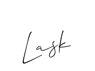 How to make Lask signature? Allison_Script is a professional autograph style. Create handwritten signature for Lask name. Lask signature style 2 images and pictures png