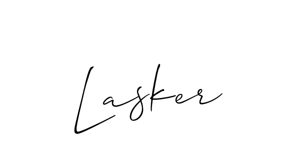 Also we have Lasker name is the best signature style. Create professional handwritten signature collection using Allison_Script autograph style. Lasker signature style 2 images and pictures png