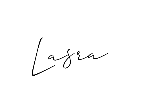 It looks lik you need a new signature style for name Lasra. Design unique handwritten (Allison_Script) signature with our free signature maker in just a few clicks. Lasra signature style 2 images and pictures png