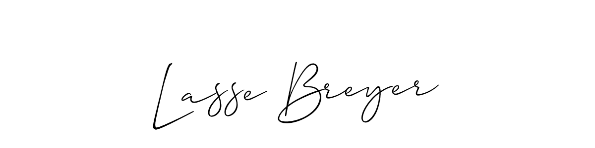 Also we have Lasse Breyer name is the best signature style. Create professional handwritten signature collection using Allison_Script autograph style. Lasse Breyer signature style 2 images and pictures png