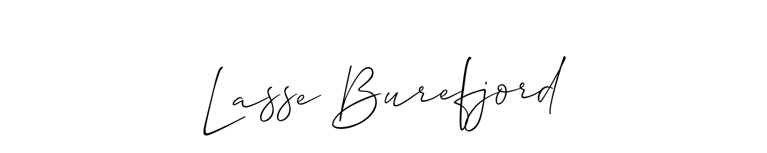 How to make Lasse Burefjord name signature. Use Allison_Script style for creating short signs online. This is the latest handwritten sign. Lasse Burefjord signature style 2 images and pictures png