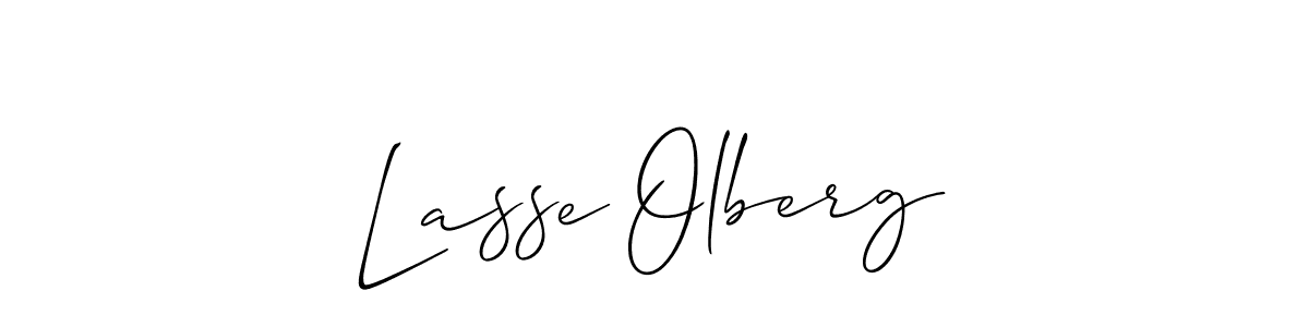 Best and Professional Signature Style for Lasse Olberg. Allison_Script Best Signature Style Collection. Lasse Olberg signature style 2 images and pictures png