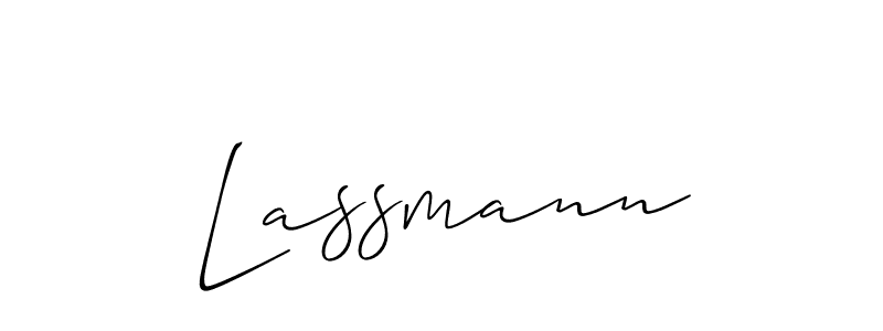 How to make Lassmann name signature. Use Allison_Script style for creating short signs online. This is the latest handwritten sign. Lassmann signature style 2 images and pictures png