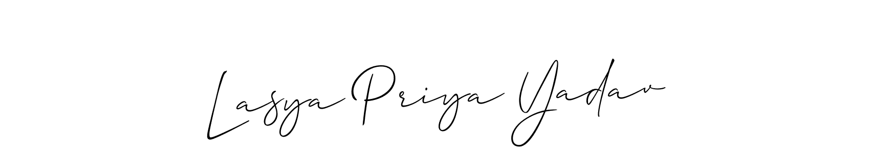 You can use this online signature creator to create a handwritten signature for the name Lasya Priya Yadav. This is the best online autograph maker. Lasya Priya Yadav signature style 2 images and pictures png