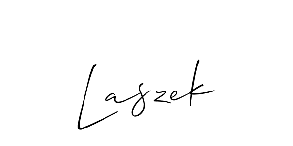 Once you've used our free online signature maker to create your best signature Allison_Script style, it's time to enjoy all of the benefits that Laszek name signing documents. Laszek signature style 2 images and pictures png