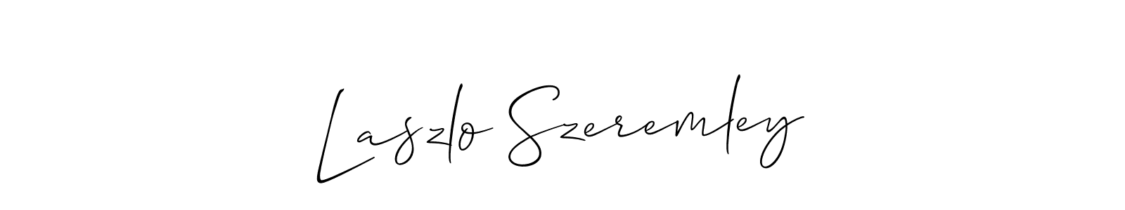 Also we have Laszlo Szeremley name is the best signature style. Create professional handwritten signature collection using Allison_Script autograph style. Laszlo Szeremley signature style 2 images and pictures png