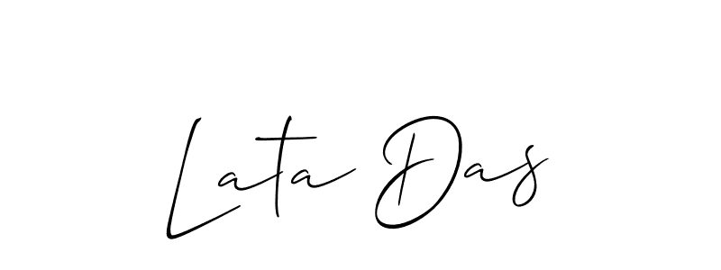 How to make Lata Das signature? Allison_Script is a professional autograph style. Create handwritten signature for Lata Das name. Lata Das signature style 2 images and pictures png