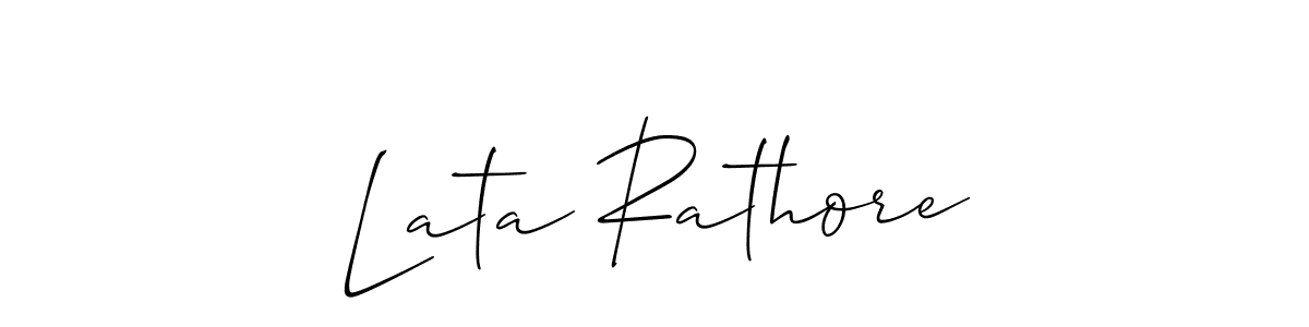 How to Draw Lata Rathore signature style? Allison_Script is a latest design signature styles for name Lata Rathore. Lata Rathore signature style 2 images and pictures png