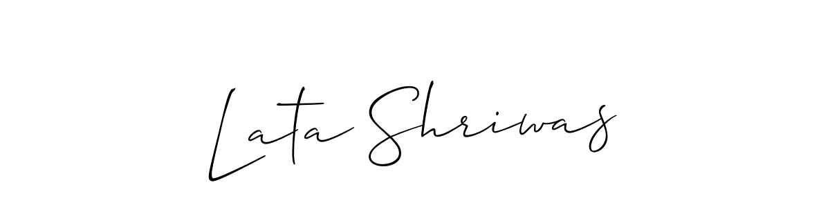 This is the best signature style for the Lata Shriwas name. Also you like these signature font (Allison_Script). Mix name signature. Lata Shriwas signature style 2 images and pictures png