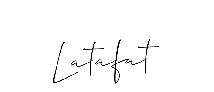 Latafat stylish signature style. Best Handwritten Sign (Allison_Script) for my name. Handwritten Signature Collection Ideas for my name Latafat. Latafat signature style 2 images and pictures png