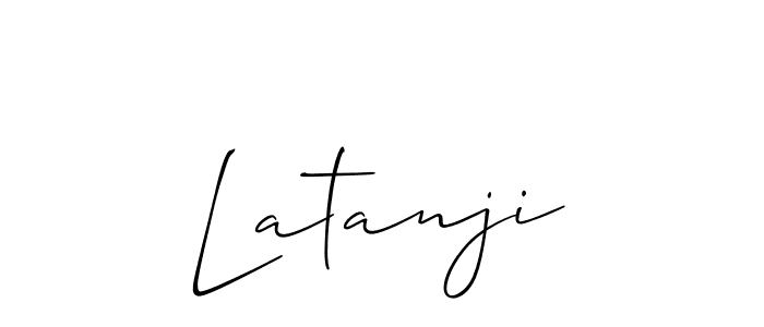 It looks lik you need a new signature style for name Latanji. Design unique handwritten (Allison_Script) signature with our free signature maker in just a few clicks. Latanji signature style 2 images and pictures png