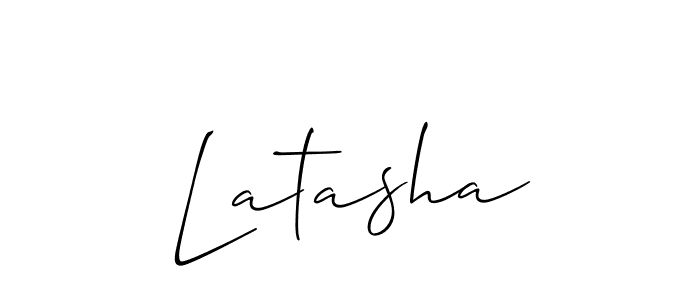 It looks lik you need a new signature style for name Latasha. Design unique handwritten (Allison_Script) signature with our free signature maker in just a few clicks. Latasha signature style 2 images and pictures png
