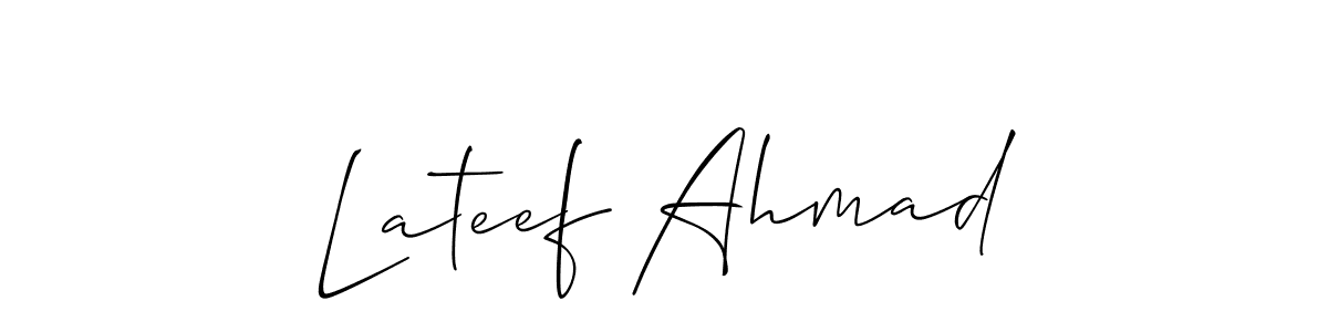 Make a beautiful signature design for name Lateef Ahmad. Use this online signature maker to create a handwritten signature for free. Lateef Ahmad signature style 2 images and pictures png