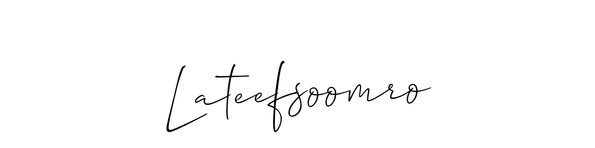 Best and Professional Signature Style for Lateefsoomro. Allison_Script Best Signature Style Collection. Lateefsoomro signature style 2 images and pictures png