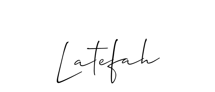 Here are the top 10 professional signature styles for the name Latefah. These are the best autograph styles you can use for your name. Latefah signature style 2 images and pictures png