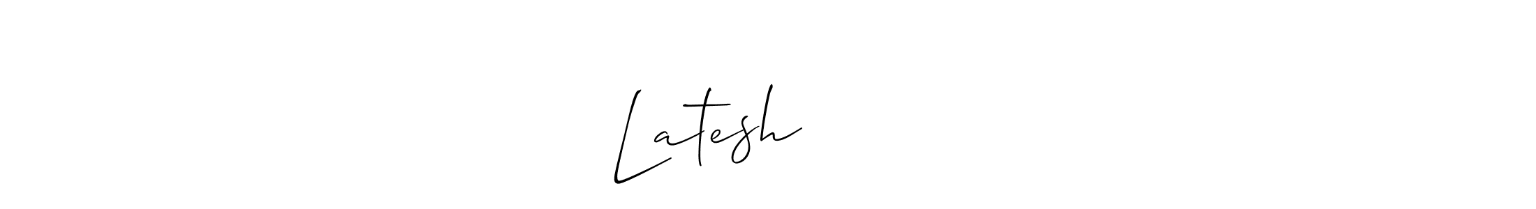 Use a signature maker to create a handwritten signature online. With this signature software, you can design (Allison_Script) your own signature for name Latesh वाढवळ. Latesh वाढवळ signature style 2 images and pictures png