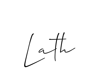 How to make Lath name signature. Use Allison_Script style for creating short signs online. This is the latest handwritten sign. Lath signature style 2 images and pictures png