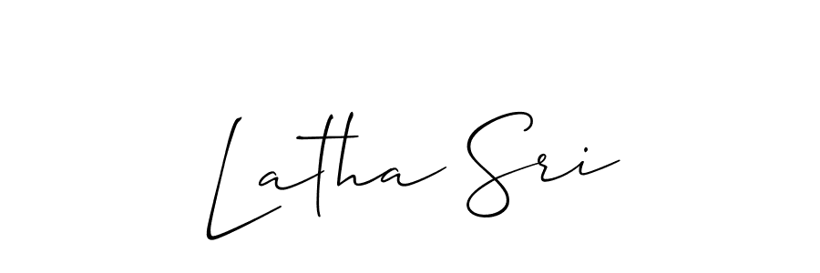 How to Draw Latha Sri signature style? Allison_Script is a latest design signature styles for name Latha Sri. Latha Sri signature style 2 images and pictures png