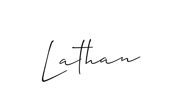 How to Draw Lathan signature style? Allison_Script is a latest design signature styles for name Lathan. Lathan signature style 2 images and pictures png