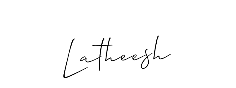 Best and Professional Signature Style for Latheesh. Allison_Script Best Signature Style Collection. Latheesh signature style 2 images and pictures png