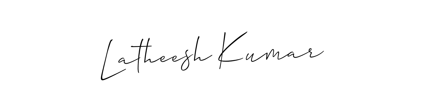 You can use this online signature creator to create a handwritten signature for the name Latheesh Kumar. This is the best online autograph maker. Latheesh Kumar signature style 2 images and pictures png