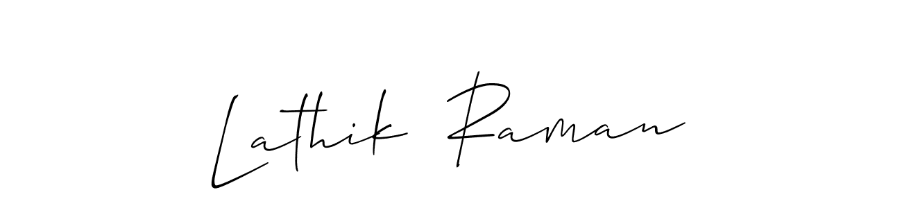 How to Draw Lathik  Raman signature style? Allison_Script is a latest design signature styles for name Lathik  Raman. Lathik  Raman signature style 2 images and pictures png