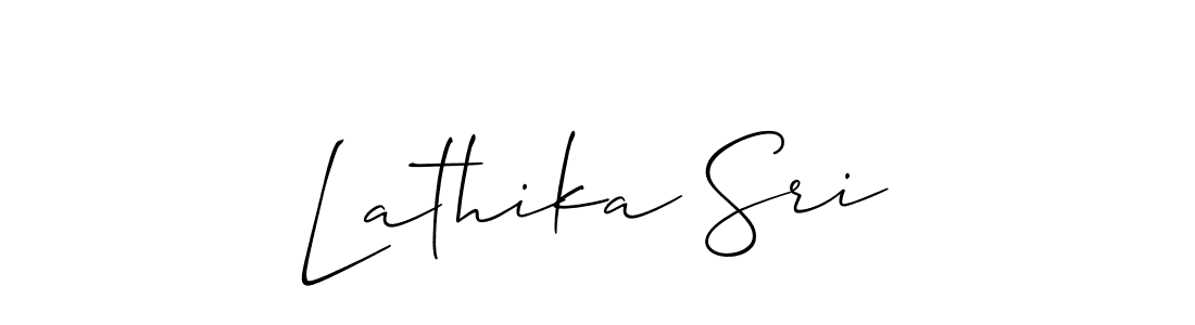 Lathika Sri stylish signature style. Best Handwritten Sign (Allison_Script) for my name. Handwritten Signature Collection Ideas for my name Lathika Sri. Lathika Sri signature style 2 images and pictures png