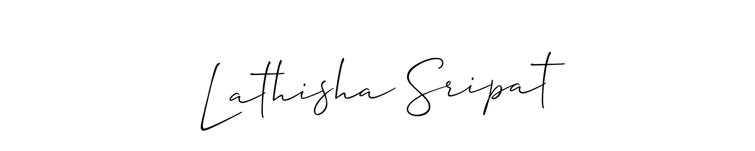You can use this online signature creator to create a handwritten signature for the name Lathisha Sripat. This is the best online autograph maker. Lathisha Sripat signature style 2 images and pictures png