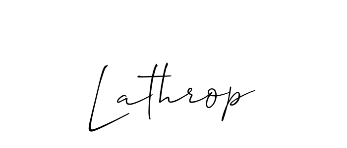 Also we have Lathrop name is the best signature style. Create professional handwritten signature collection using Allison_Script autograph style. Lathrop signature style 2 images and pictures png