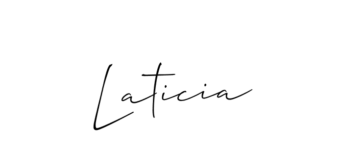 Similarly Allison_Script is the best handwritten signature design. Signature creator online .You can use it as an online autograph creator for name Laticia. Laticia signature style 2 images and pictures png