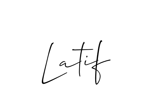 It looks lik you need a new signature style for name Latif. Design unique handwritten (Allison_Script) signature with our free signature maker in just a few clicks. Latif signature style 2 images and pictures png