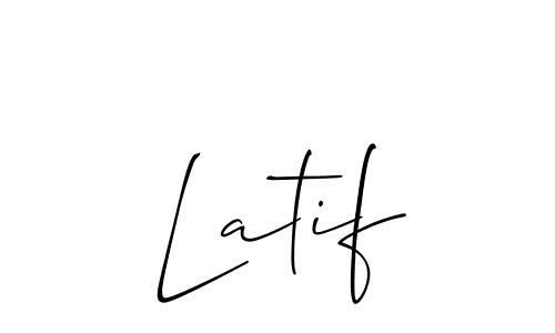 How to make Latif name signature. Use Allison_Script style for creating short signs online. This is the latest handwritten sign. Latif signature style 2 images and pictures png