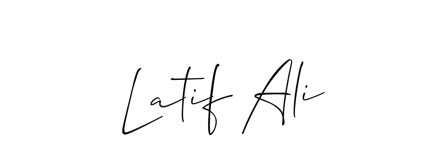 How to Draw Latif Ali signature style? Allison_Script is a latest design signature styles for name Latif Ali. Latif Ali signature style 2 images and pictures png