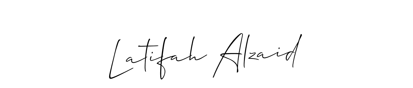 Make a short Latifah Alzaid signature style. Manage your documents anywhere anytime using Allison_Script. Create and add eSignatures, submit forms, share and send files easily. Latifah Alzaid signature style 2 images and pictures png