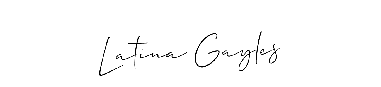 Make a beautiful signature design for name Latina Gayles. Use this online signature maker to create a handwritten signature for free. Latina Gayles signature style 2 images and pictures png