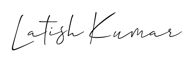 Designed for modern professionals: Latish Kumar name signature crafted with Allison_Script script. Ready for digital PDF workflows. Latish Kumar signature style 2 images and pictures png