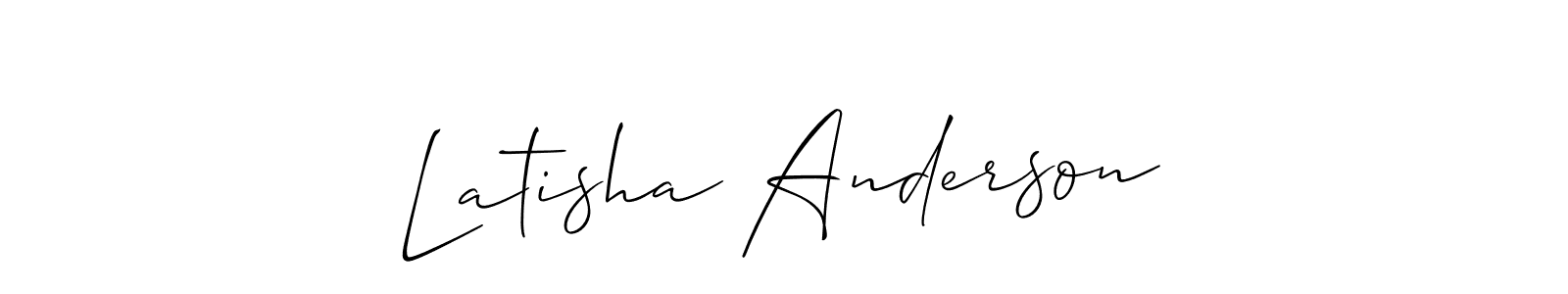 Make a beautiful signature design for name Latisha Anderson. Use this online signature maker to create a handwritten signature for free. Latisha Anderson signature style 2 images and pictures png