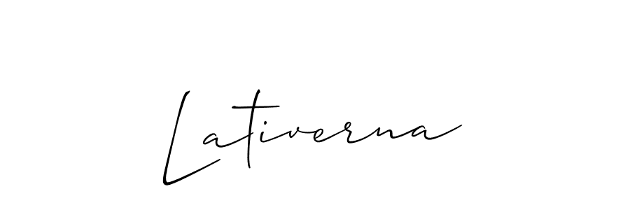 It looks lik you need a new signature style for name Lativerna. Design unique handwritten (Allison_Script) signature with our free signature maker in just a few clicks. Lativerna signature style 2 images and pictures png