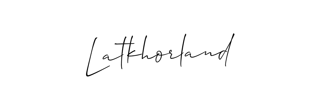Best and Professional Signature Style for Latkhorland. Allison_Script Best Signature Style Collection. Latkhorland signature style 2 images and pictures png
