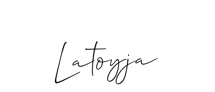 Here are the top 10 professional signature styles for the name Latoyja. These are the best autograph styles you can use for your name. Latoyja signature style 2 images and pictures png