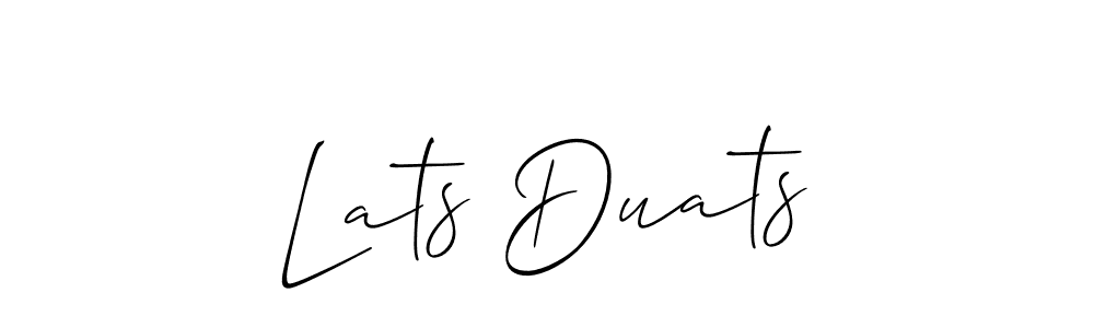 Best and Professional Signature Style for Lats Duats. Allison_Script Best Signature Style Collection. Lats Duats signature style 2 images and pictures png