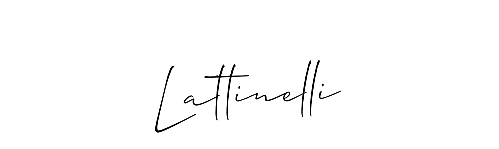 Design your own signature with our free online signature maker. With this signature software, you can create a handwritten (Allison_Script) signature for name Lattinelli. Lattinelli signature style 2 images and pictures png