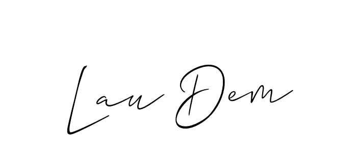 Best and Professional Signature Style for Lau Dem. Allison_Script Best Signature Style Collection. Lau Dem signature style 2 images and pictures png