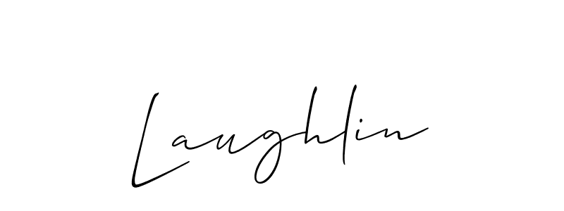 Laughlin stylish signature style. Best Handwritten Sign (Allison_Script) for my name. Handwritten Signature Collection Ideas for my name Laughlin. Laughlin signature style 2 images and pictures png