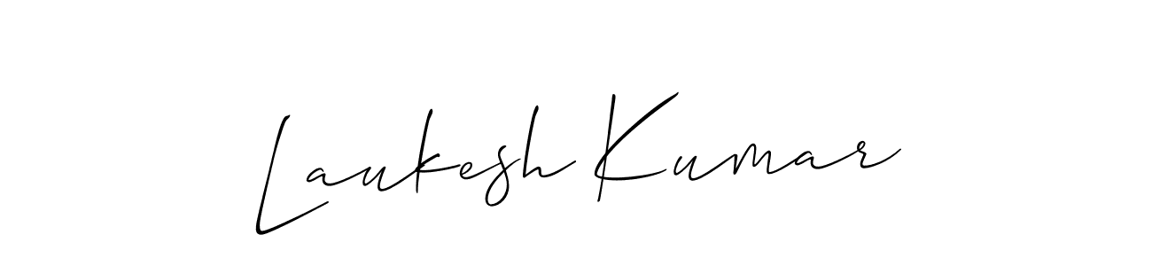 Make a beautiful signature design for name Laukesh Kumar. With this signature (Allison_Script) style, you can create a handwritten signature for free. Laukesh Kumar signature style 2 images and pictures png