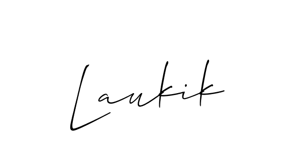 if you are searching for the best signature style for your name Laukik. so please give up your signature search. here we have designed multiple signature styles  using Allison_Script. Laukik signature style 2 images and pictures png