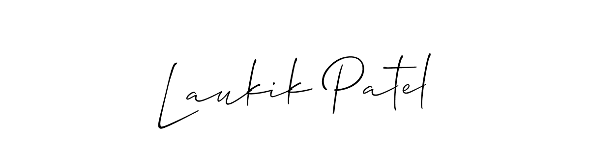 This is the best signature style for the Laukik Patel name. Also you like these signature font (Allison_Script). Mix name signature. Laukik Patel signature style 2 images and pictures png