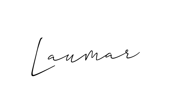 Use a signature maker to create a handwritten signature online. With this signature software, you can design (Allison_Script) your own signature for name Laumar. Laumar signature style 2 images and pictures png